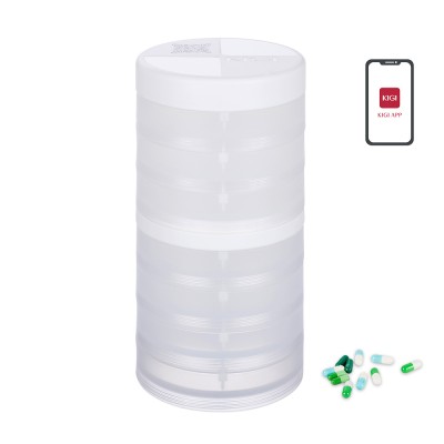 Intelligent Twice A Day Medication Plastic Fancy Child Proof Pill Box Organiser