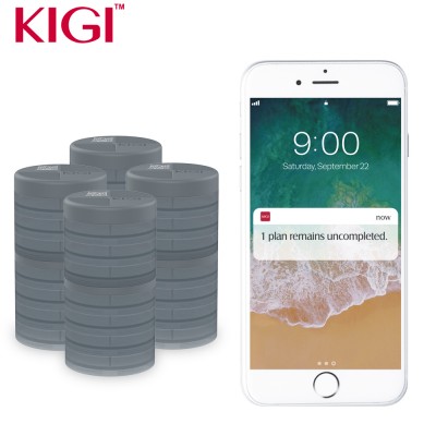 KIGI Container Store 4 week Large Monthly 28 Day Capsule Pill Organizer Dispenser Case For Elderly